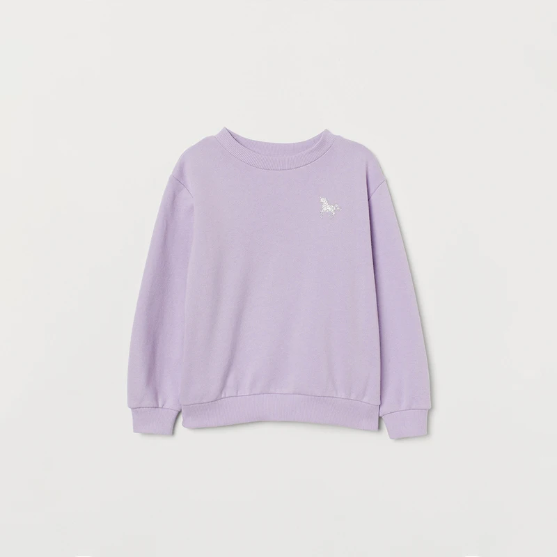 
2020 winter Custom logo solid color pullover girl baby kids fleece sweatshirt 