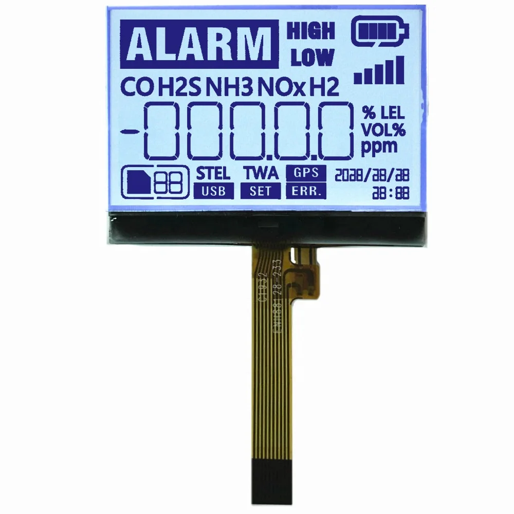 1.9 Inch Shenzhen Custom Backlight Segment COG LCD Display