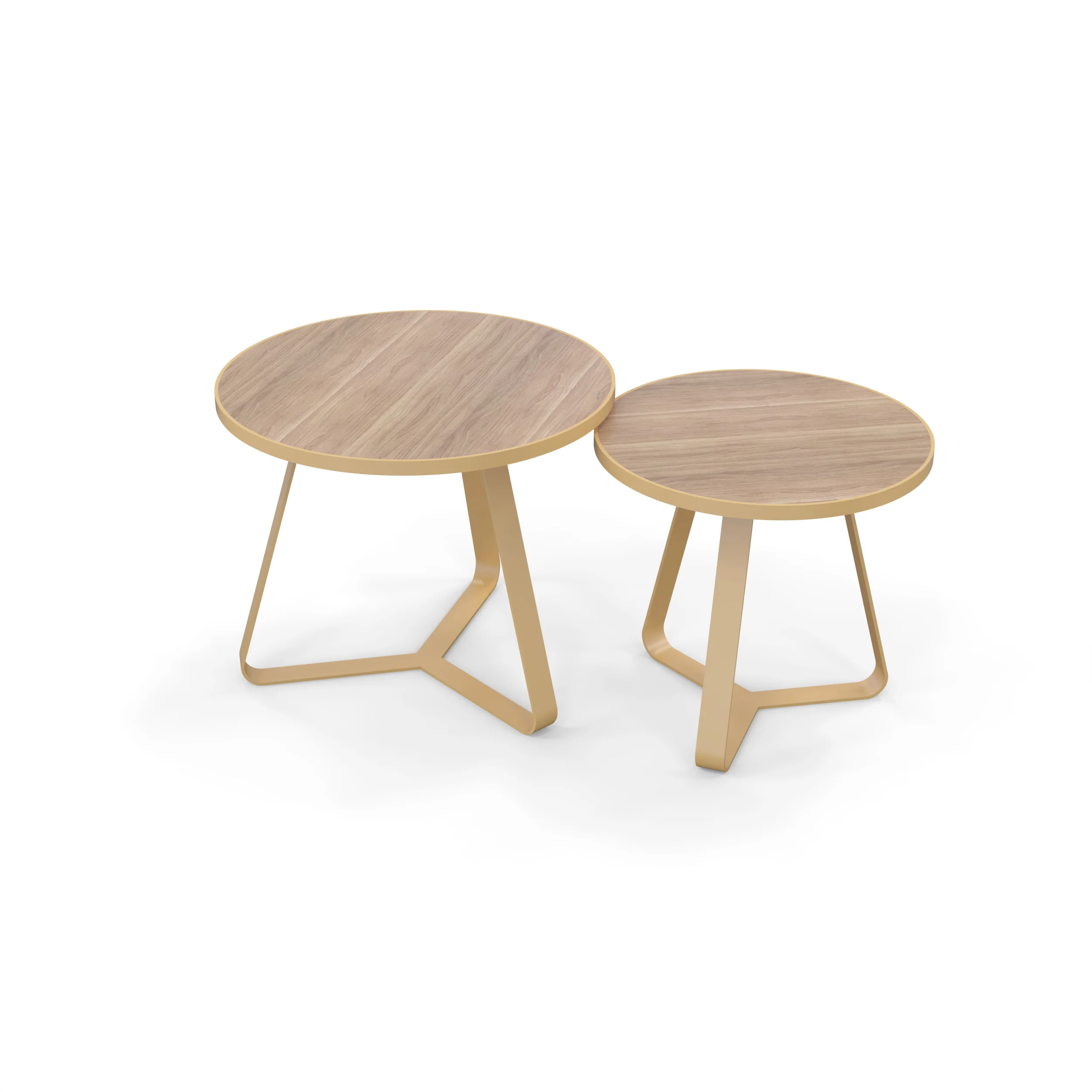 Chinese style simple office tea table solid wood sofa corner milktea shop mini round end table