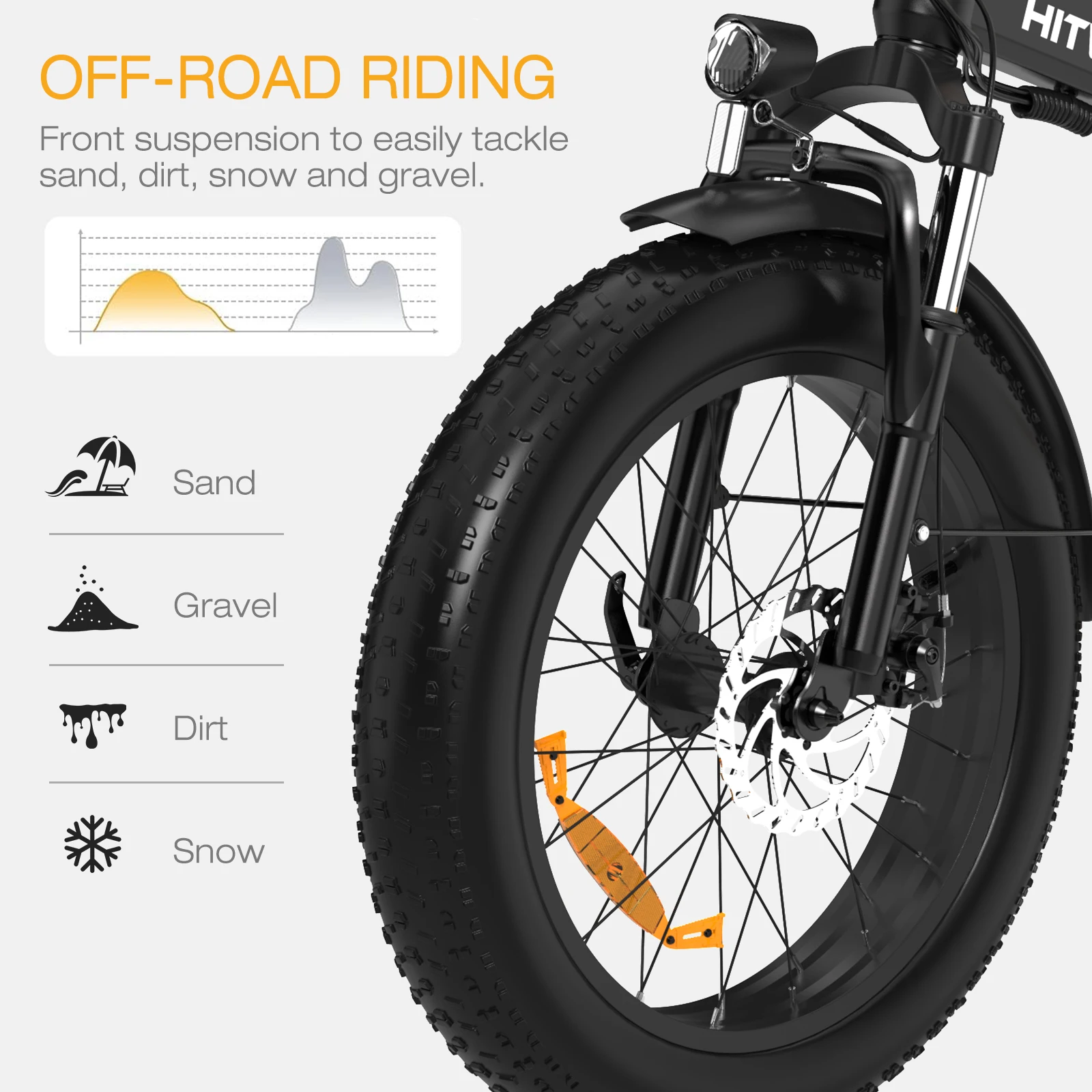 Hitway 500W 48V uk eu warehouse ebike 20*4.0 fat tyre electric bikes Foldable Electric Bicycle