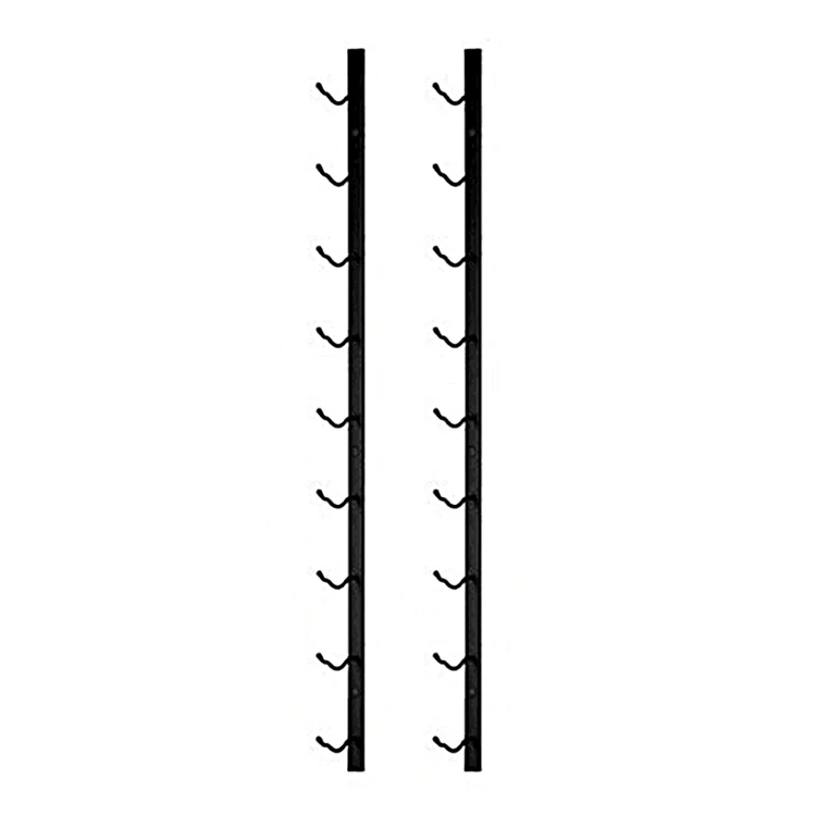 2021 Amazon горячая 9 бутылок настенный металлический винный стеллаж дисплей