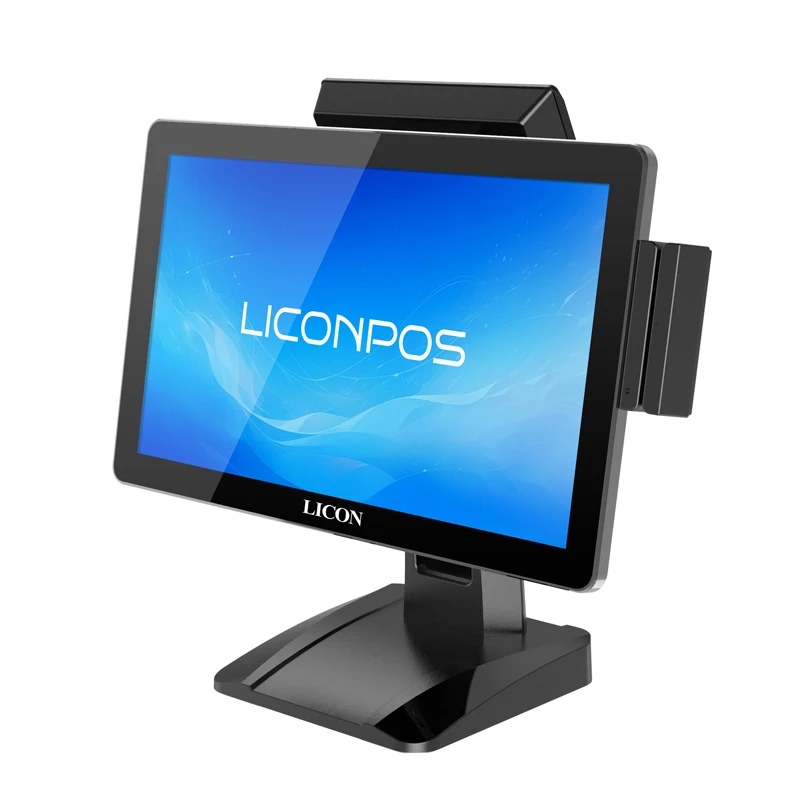 LICON 15.6 inch POS System touch pos terminal with barcode reader NFC  RFID for  Retails