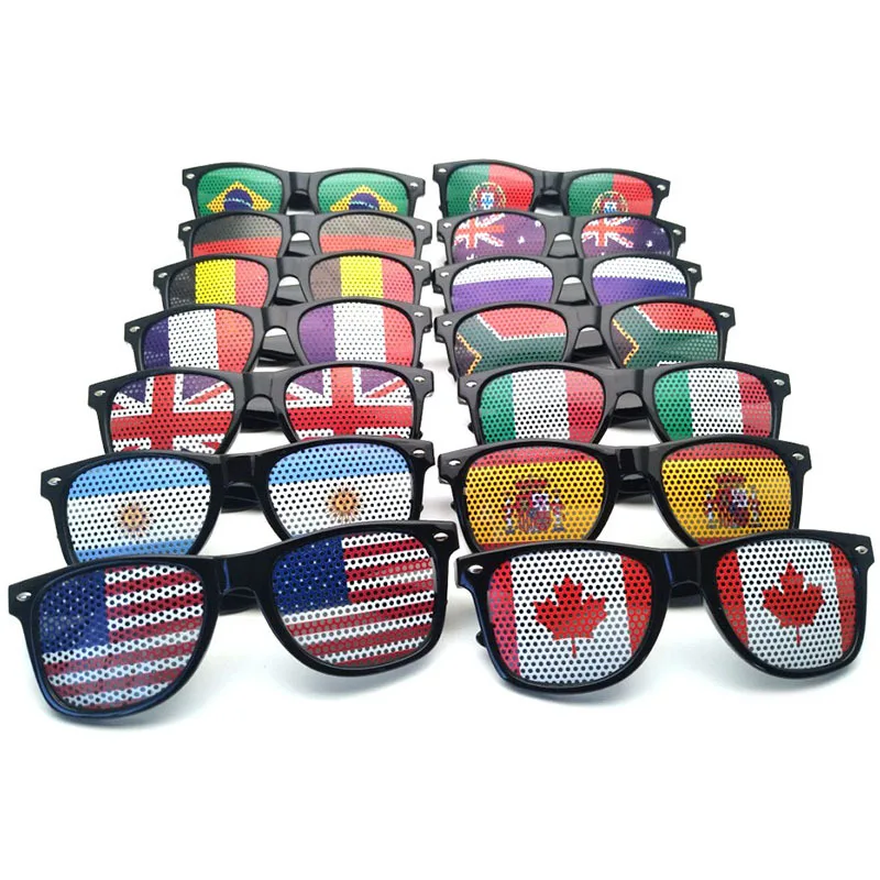Promotion in stock classical sun glasses flag tags 2022  sunglasses