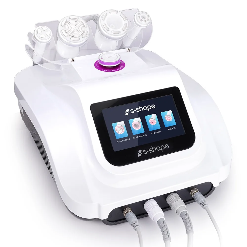 Super Quality 4 Handles Body Slimming Vacuum Suction Ccavitation Radio Frequency S Shape 30K Ccavitation Machine