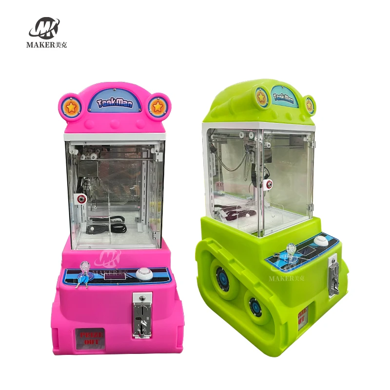 MAKER Mini Doll Kids Small Doll Claw Machine Coin Operated Maquina De Peluches Crane Claw Machine Mini Claw Machine
