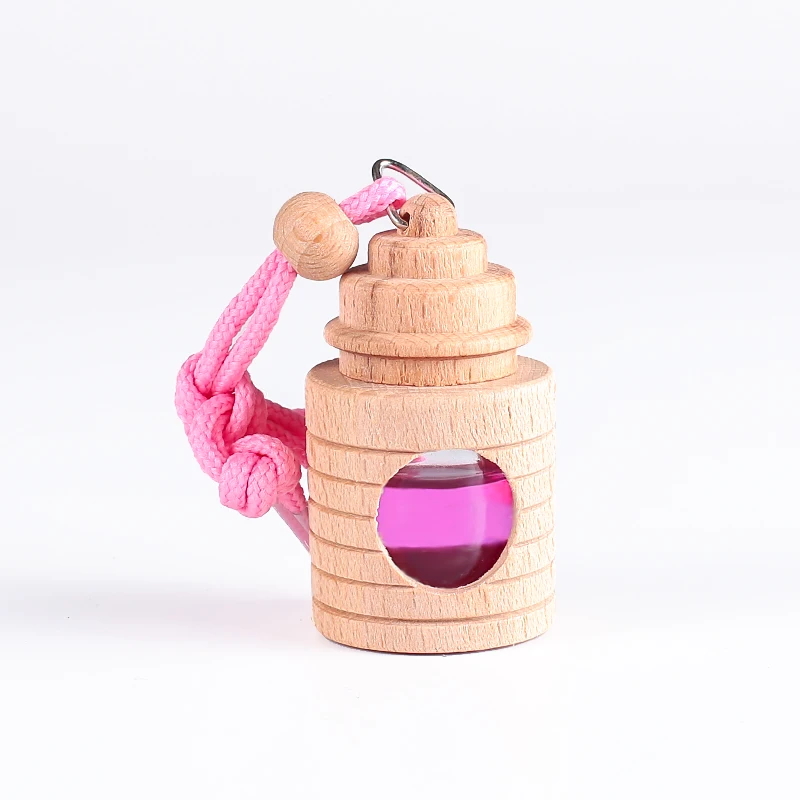 
Wooden Car Air Freshener Perfume Hanging Car Diffuser Glass Bottle Vanilla Frost 5ml Liquid 