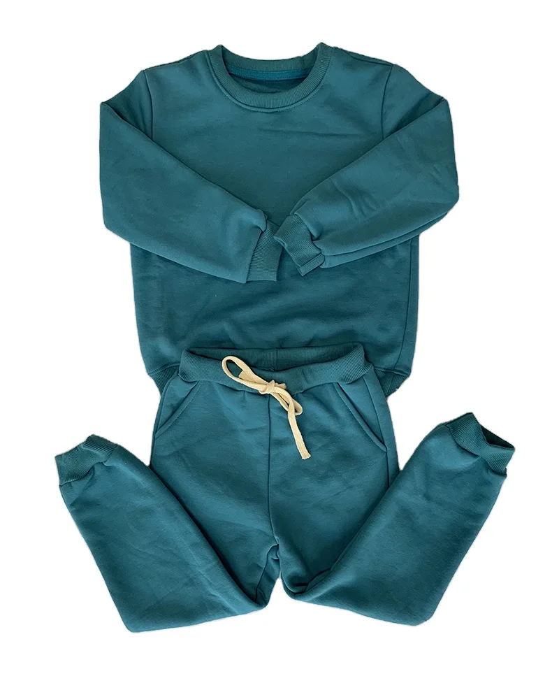 kids clothing fleece cotton tracksuits children high quality sweatshirt boys pants jogger