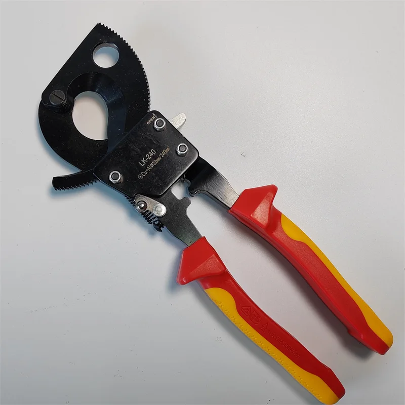 S615 SFREYA VDE 1000V Insulated Insulation tools double color Ratchet Cable Cutter