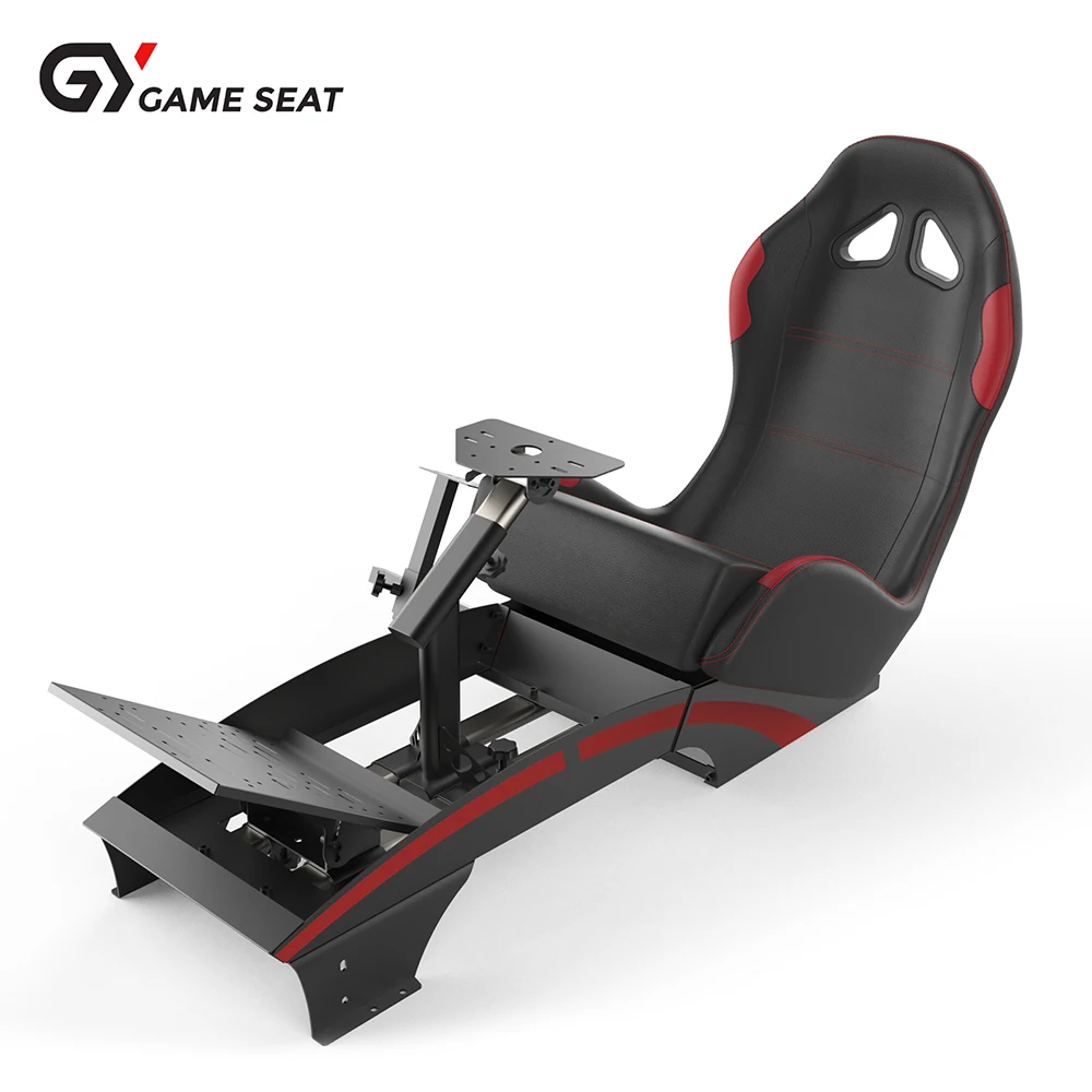 GY046-3 Wholesale Racing Simulator Seat Adjustable Racing Car Seat Computer VR Racing Games Driving Simulator Chair For Logitech