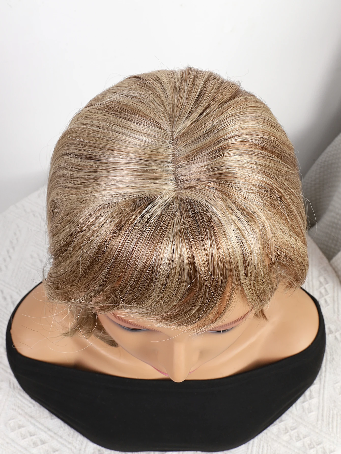 NewLook Women Grey Wig Curly Headband Short Bob Synthetic Hair Wigs Short Bob Wig