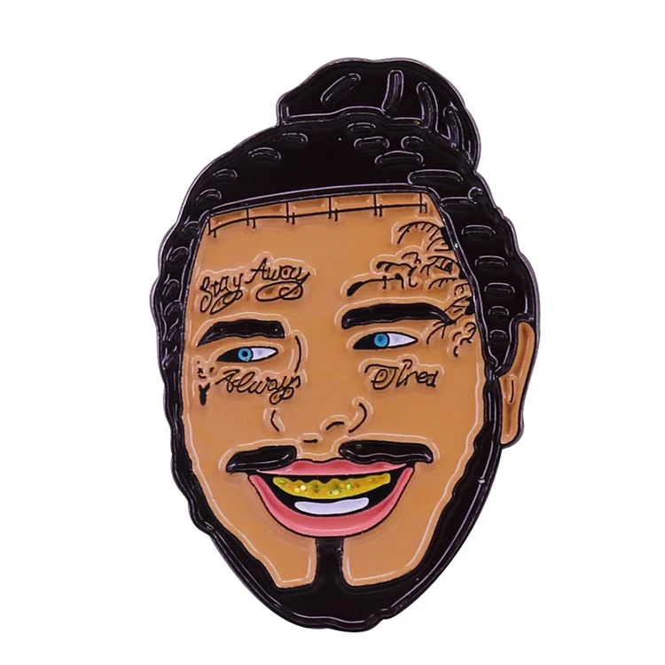 Custom Pac Rapper Hip Hop Enamel Pin  Zinc Alloy Collectible Dogg Lapel Pin Thug Life Rap MF Doom Brooch Enamel Pins