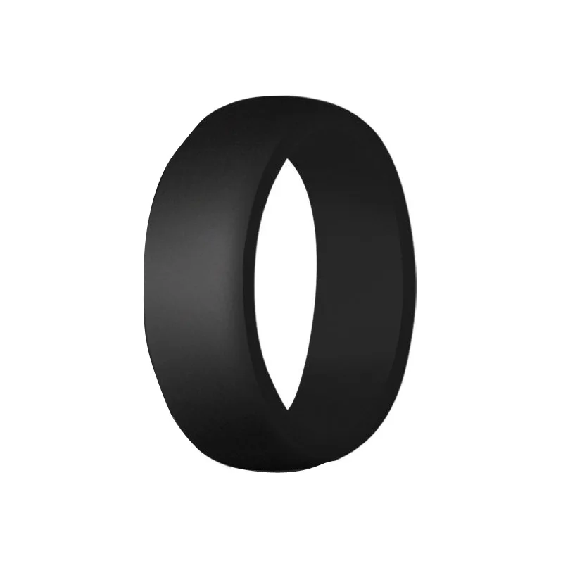 2023 Silicone Wedding Ring for Men 8.7mm Wide - 2.5mm Thick Rubber Wedding Band