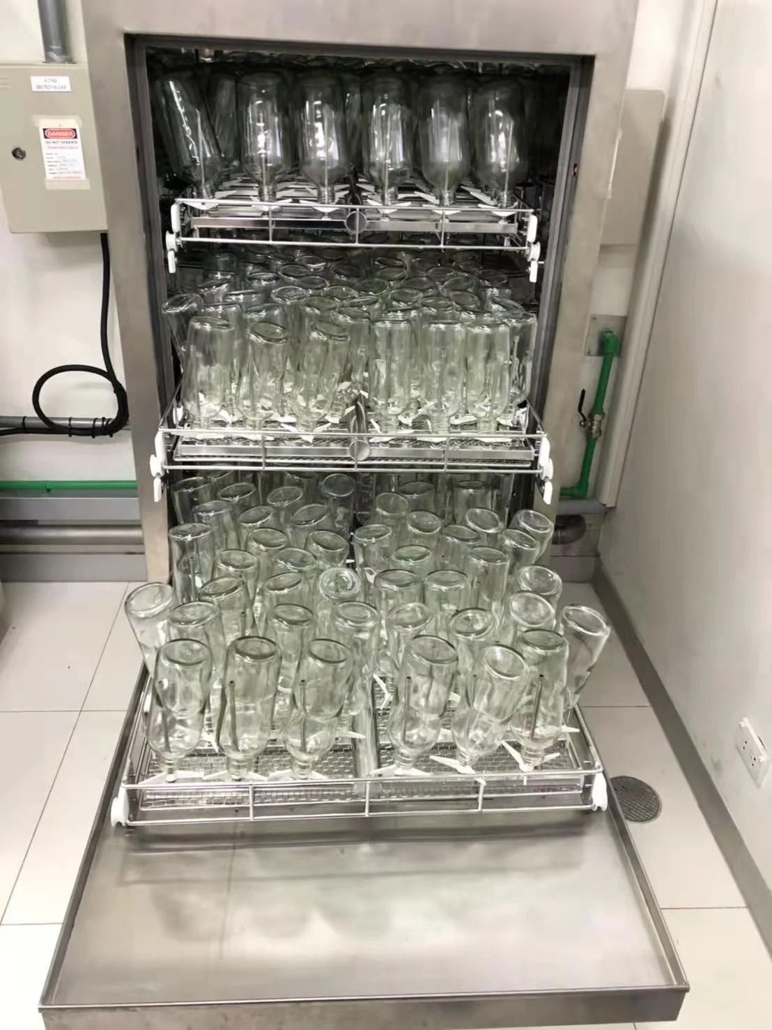 Automatic laboratory  320L bottle washer laboratory wash machine for glass tubes