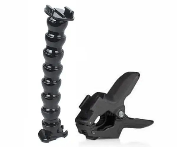 GP152 Go Pro Accessories Jaws Flex Clamp Mount Adjustable Neck Action Camera