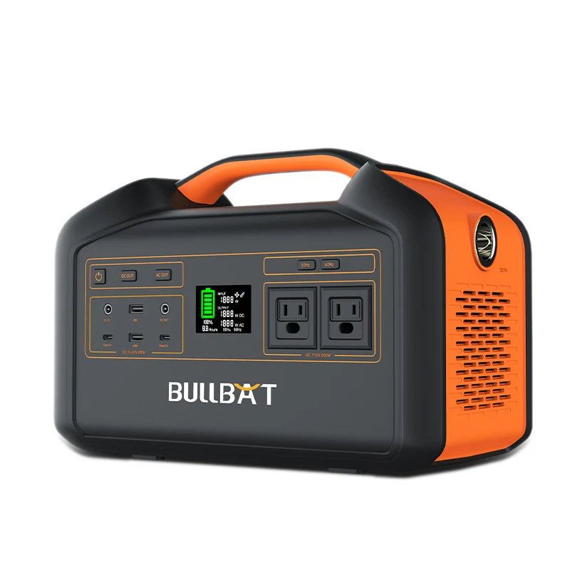 Bullbat Ready To Ship free shipping  Portable Backup Generator 500w 1000w 800w Solar Charging Power Station Lithium Battery Pack