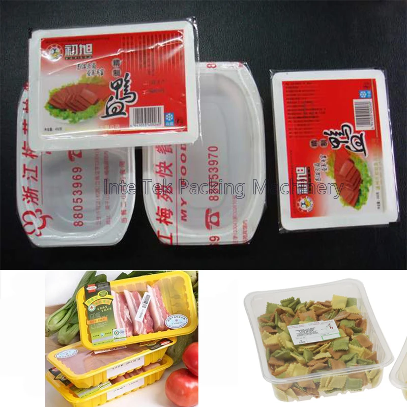 SUS 304 PLC Operation Automatic Tray Packaging Food Sauce Box Filling Sealing Machine Fruit Jam Ketchup Packing Machinery