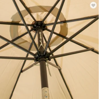 
JS HD657 Outdoor Umbrella Waterproof Garden Beach Restaurant Umbrella Patio Sun Parasol Iron Umbrella With Push Button Tilt 