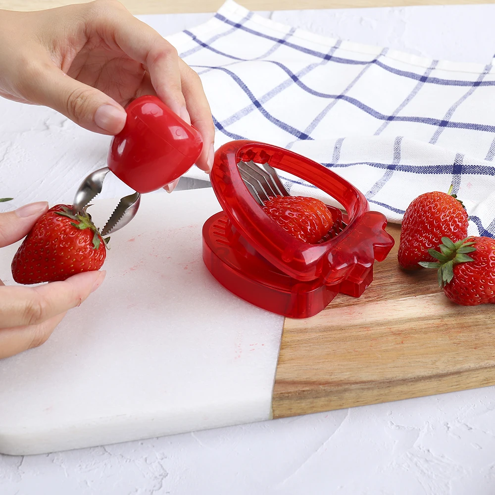 Home Kitchen Gadget Mushroom Strawberry Slicer, Handheld Strawberry Slicer, Strawberry Cutter