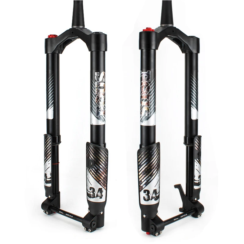 Wholesale suspension air fork snowbike 20' 24' 26' travel 140MM/150MM/160MM bicycle parts mountain bike inverted fork