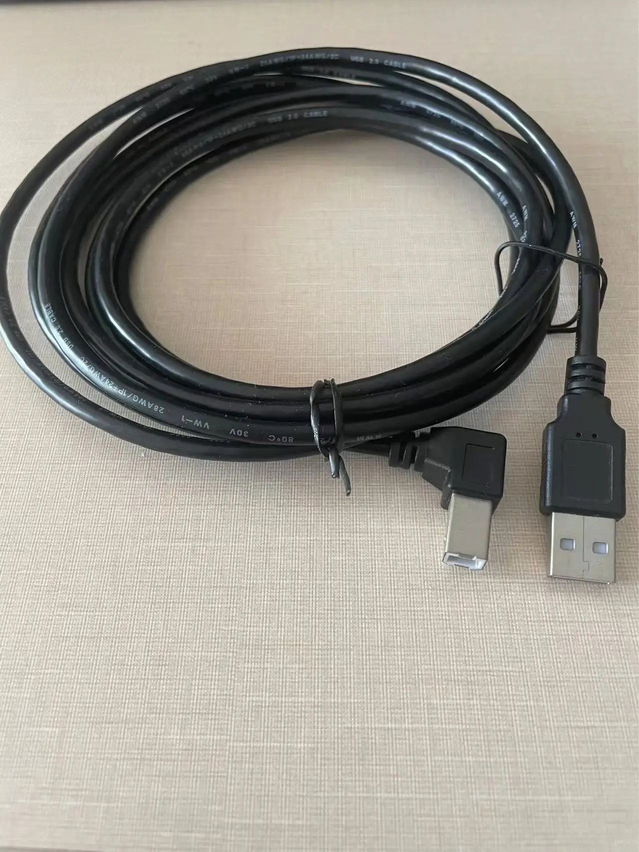 Высокоскоростной USB-кабель для 2 0 принтера от AM до BM 480 Мбит/с USB типа B 90 градусов кабель передачи данных