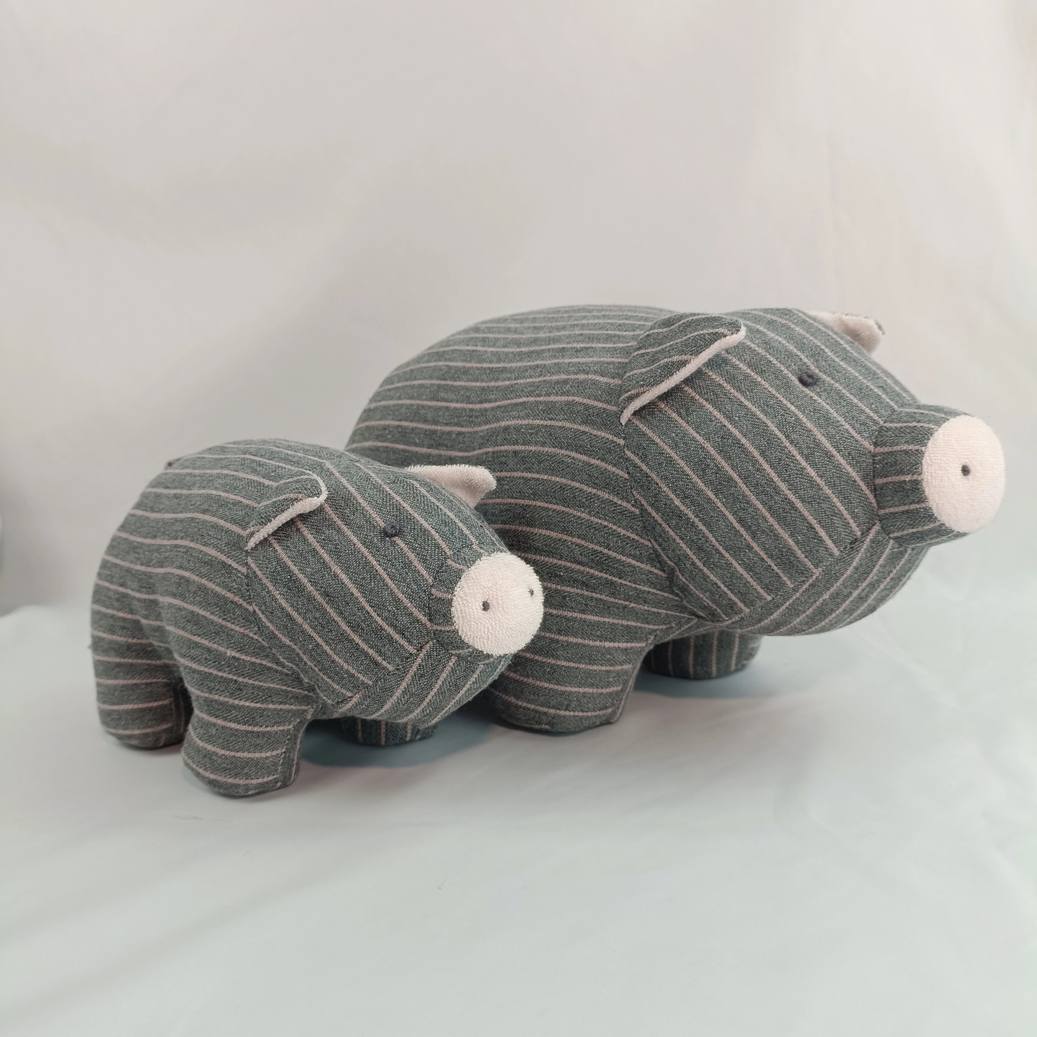 OEM ODM Stripe Stuffed Animal Toy Cute Stuffed Pig stuffed toy animal mini pig toy
