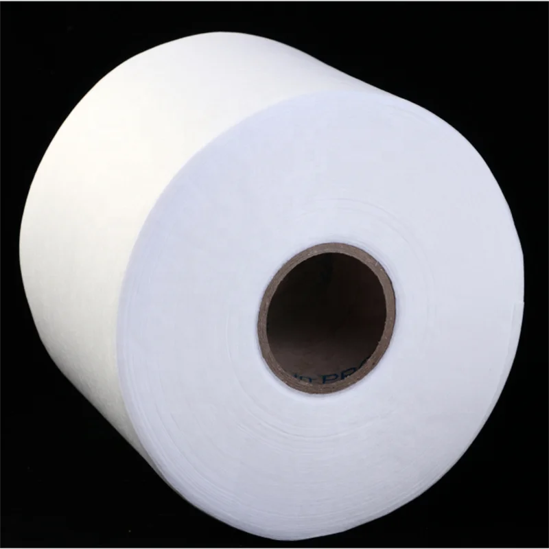 [FACTORY] Custom Parallel Lapping Spunlace nonwoven fabric for wet wipes/wet tissue raw material spunlace non woven fabric roll