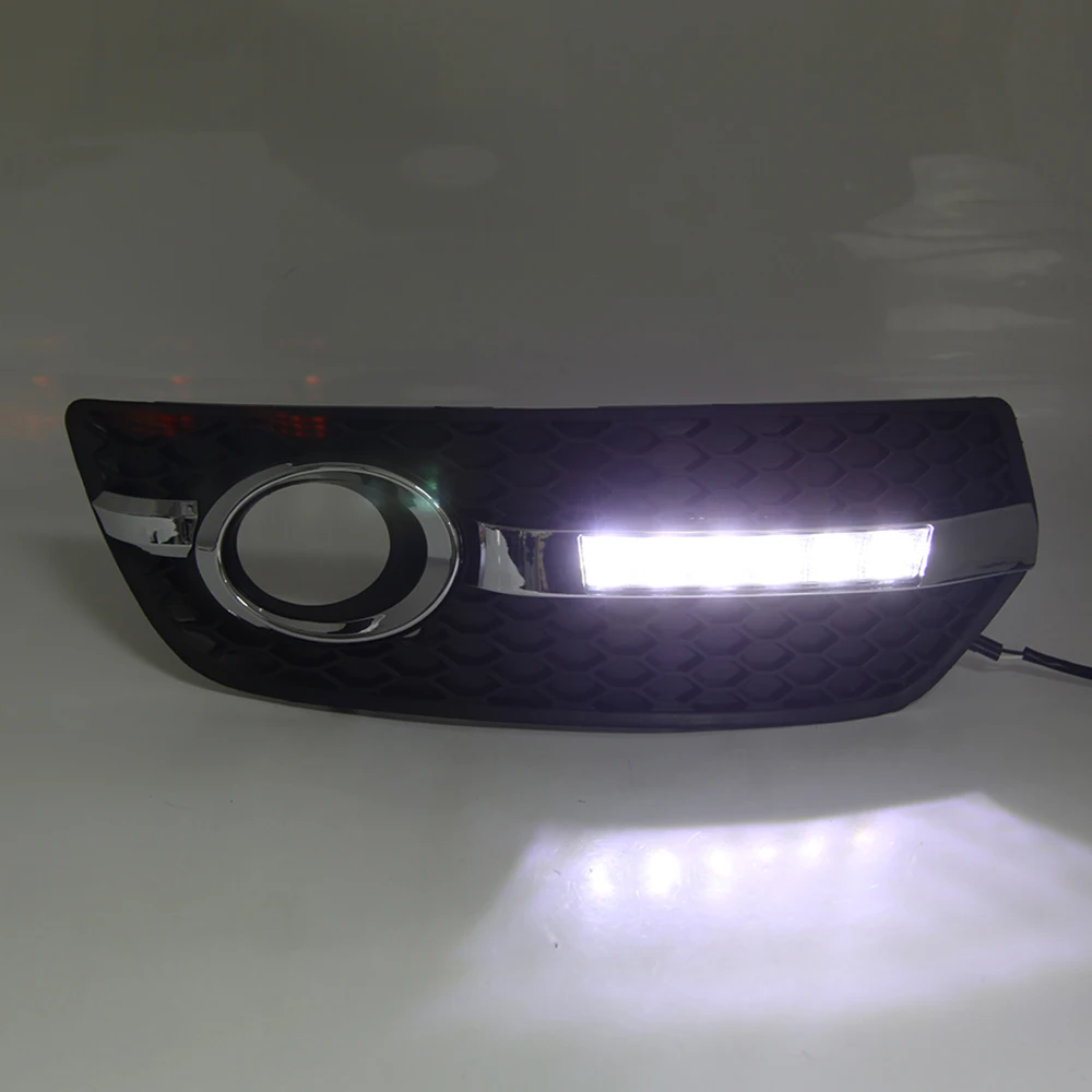 KEEN led Daytime Running Light for Audi Q5 2010 DRL Driving Fog Light Cover Lamp Auto Head Lights