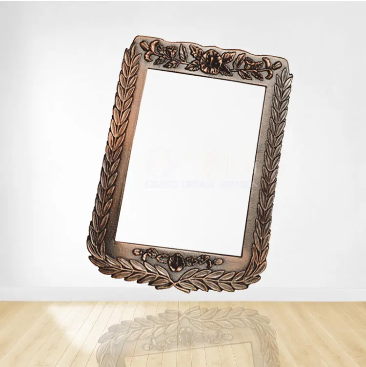 Совершенно новая стильная пластиковая рамка для деревянного налета, гальваническая рамка для деревянных табличек, круглая фоторамка