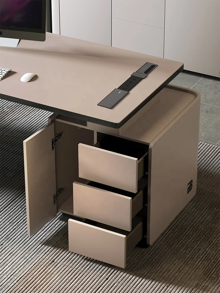Office Desk home Escritorio De Oficina Furniture Design Strong Mobilier De Bureau Home Executive Boss Luxury Office Desk GREY