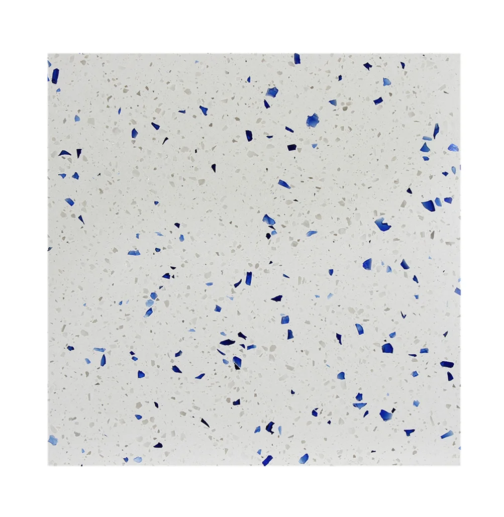 
cheap white with blue terrazzo tiles flooring pricing 