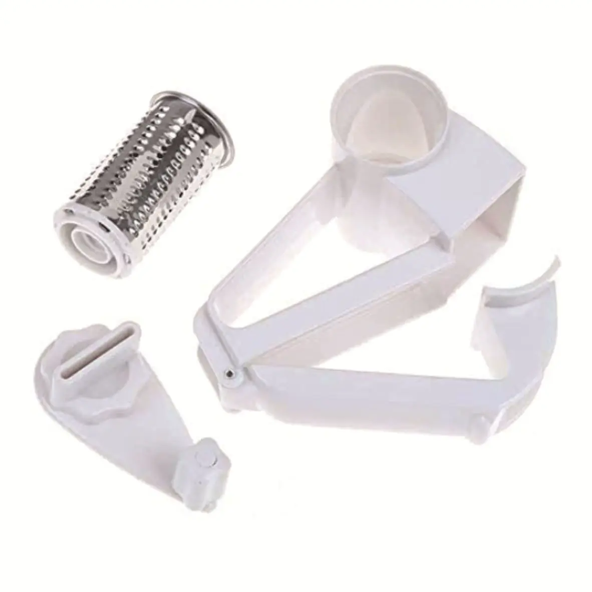 Hand rotating multifunctional stainless steel cheese grater