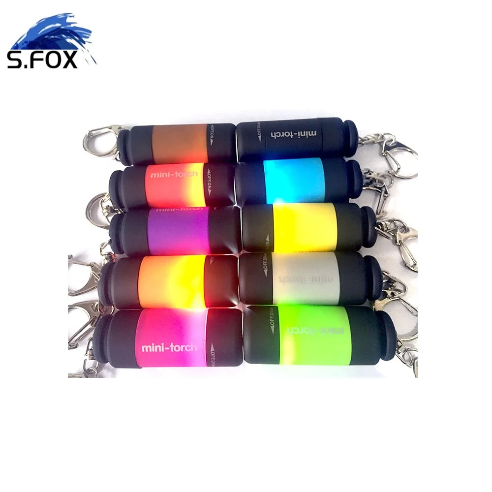 New Portable Eco-friendly Waterproof Emergency Torch Super Bright USB Rechargeable Led Key Chain Mini Plastic Flashlight
