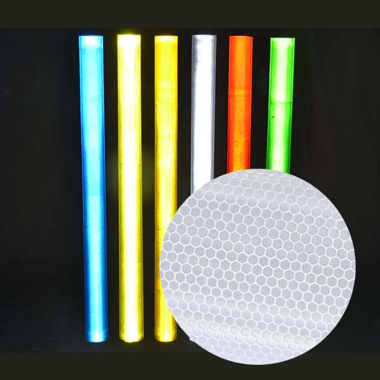 Factory Wholesale T7200 Printable White Reflective Self Adhesive Sheeting Film Economy Type Reflectorize Sticker