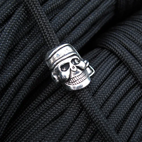 Pirate Beads Skull Pendants For DIY Accessories Outdoor Knife Lanyard Keychain Paracord Bracelets