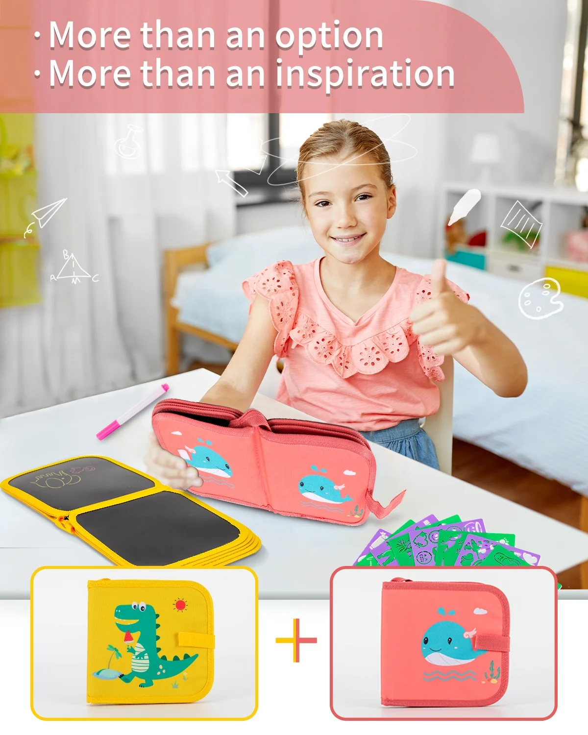 Hot Sale Erasable Doodle Book Drawing Pads With 12 Watercolor Pens Children Magic Drawing Book Kids Painting Set