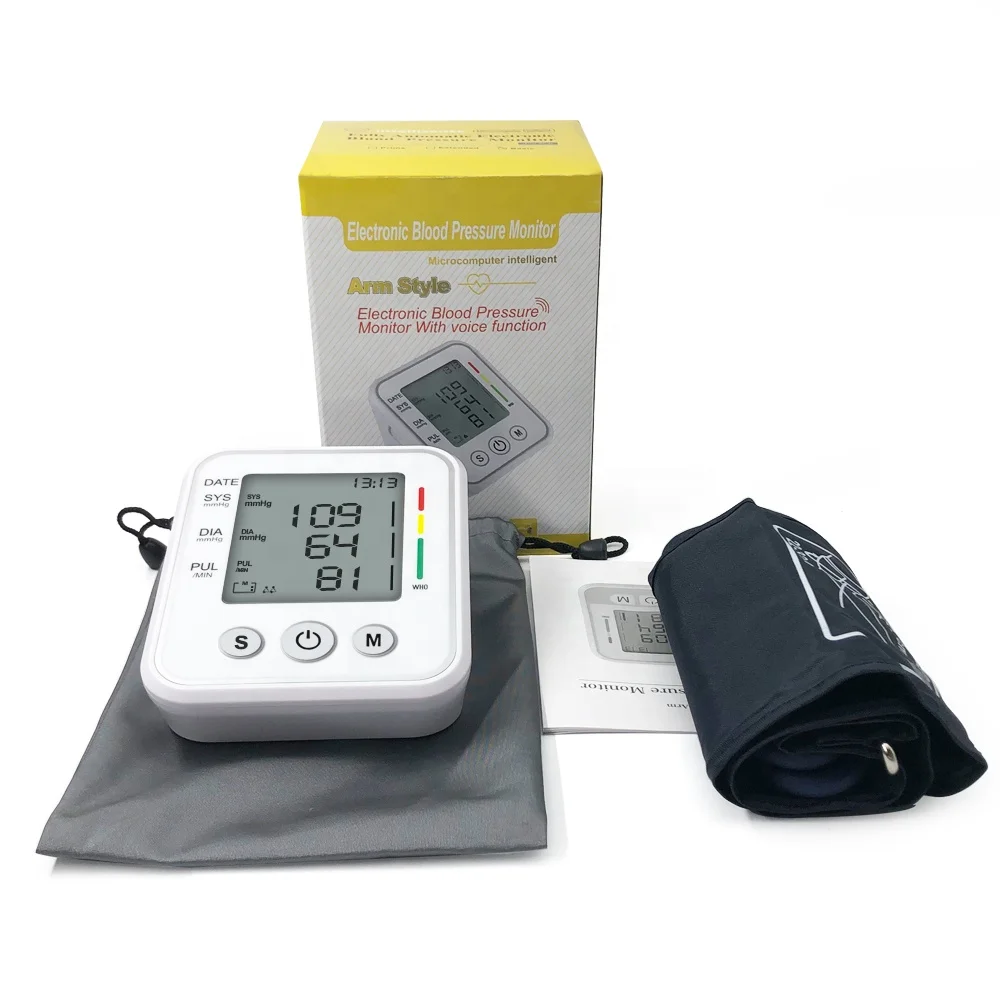 
Hot sale cuff arm blood pressure monitor automatic medical blood pressure monitor for sale 