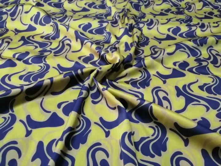 
New creative fashion digital printing imitation fabric for sewing shirt cartoon digital printed fabric 