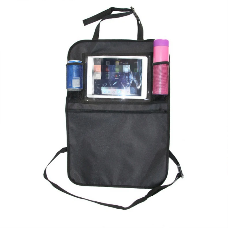 Waterproof Car Seat Back Protectors Tablet Holder PU Leather Car Backseat Organizer Travel Storage Organizer Waterproof Car Seat