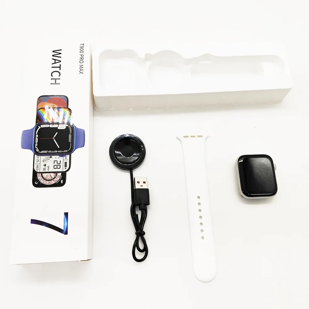 2022 New Iwo 7 Smart Watch T900 Pro Max Smart Watch Dual Button Rotary Button Custom Wallpaper High Quality