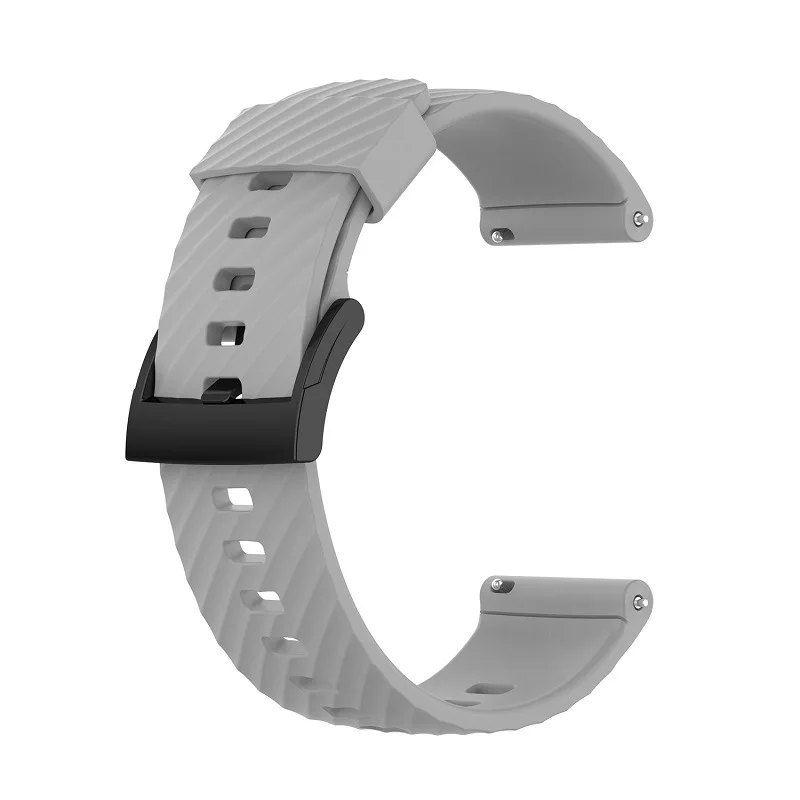 For Suunto 7 Smart Watch Band Replacement Wristband Bracelet with Tool Breathable 24mm Silicone Strap