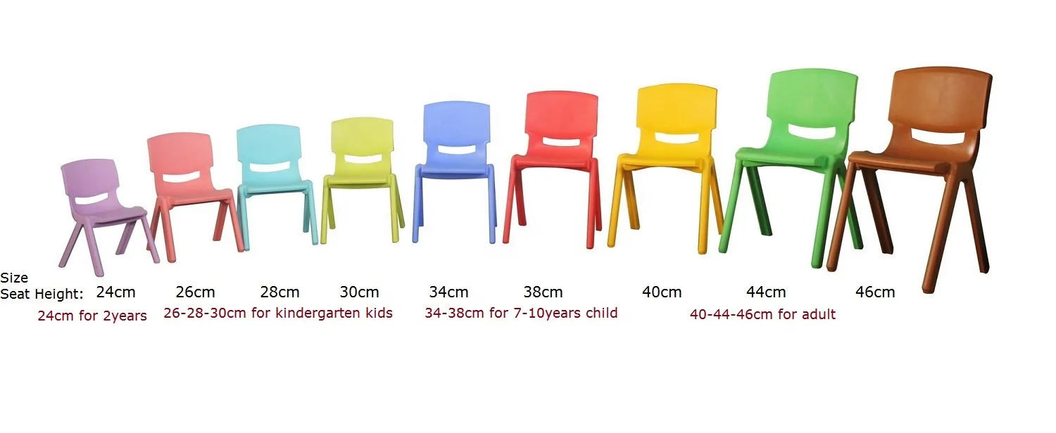 stackable chair kids furniture classical kindergarten plastic chaise  home armless cheap children plastique silla