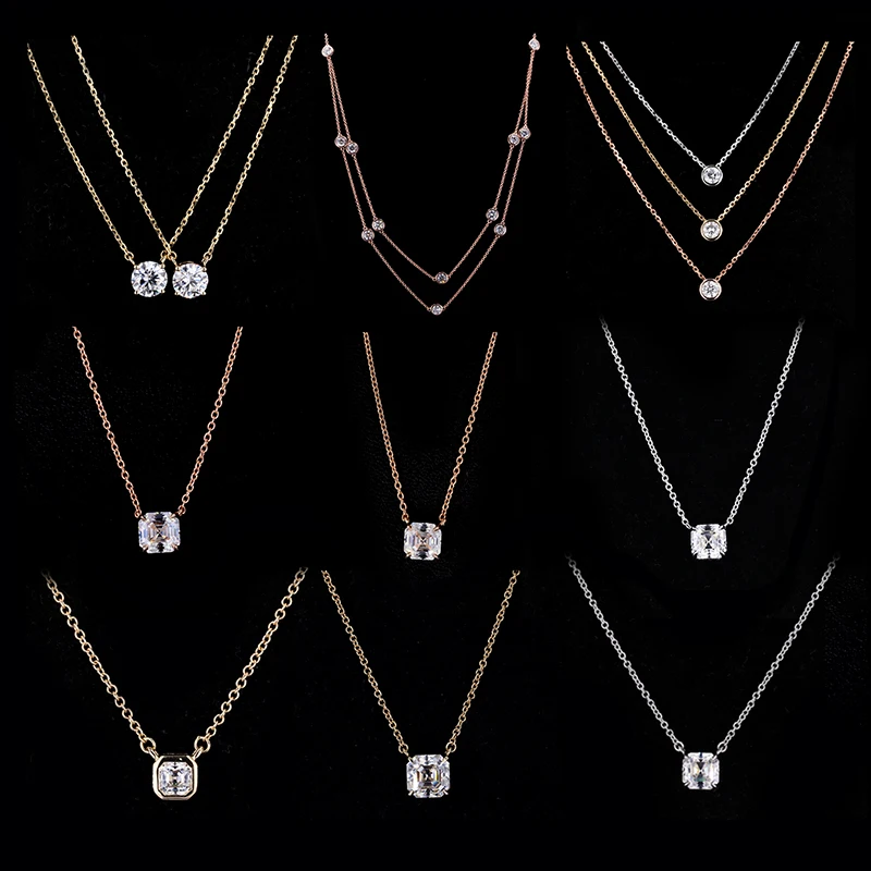 Guangxi Wuzhou Starsgem Dropshipping custom necklace jewelry Chain moissanite cross necklace