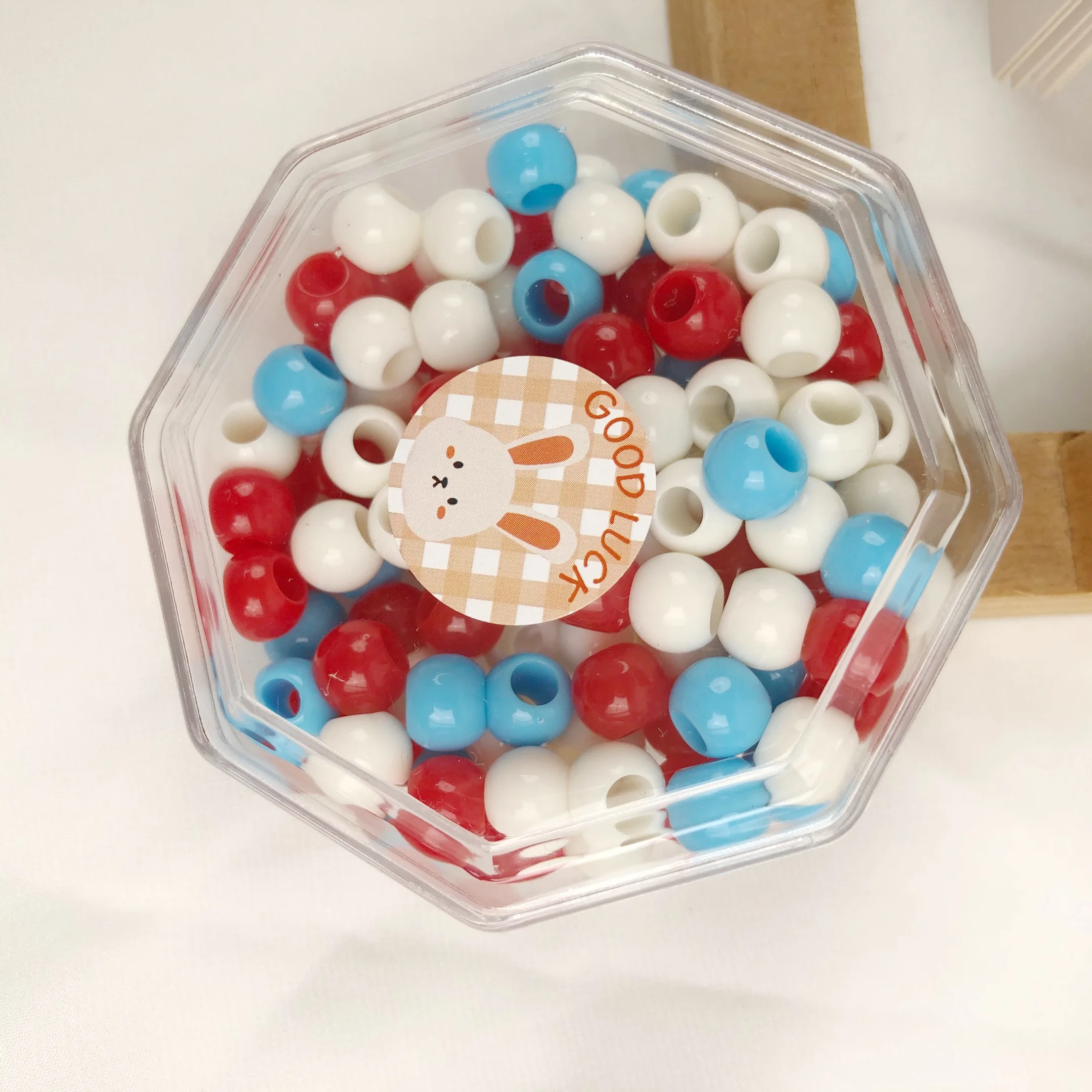 100pcs  Box Leaf Fear Beads Colored Braided Hair Beads Used for Braiding Braids Lock Jewelry Hair Beads