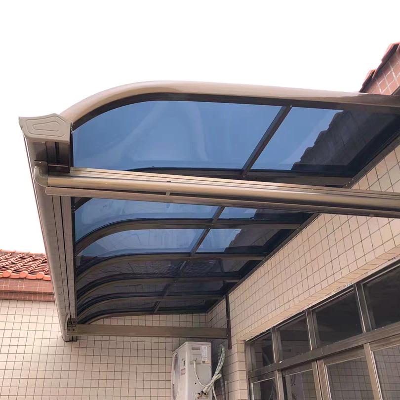 Professional Manufacture Outdoor Roof Polycarbonate Aluminum Patio Shed Rain Window Canopy