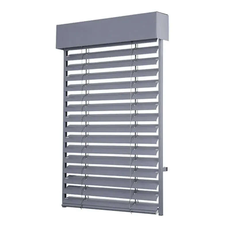 LIUJIA 2023 Manufacturer Waterproof Outdoor Window Roller Blinds Shutter Sunproof Aluminum Outdoor Venetian Roller Blinds