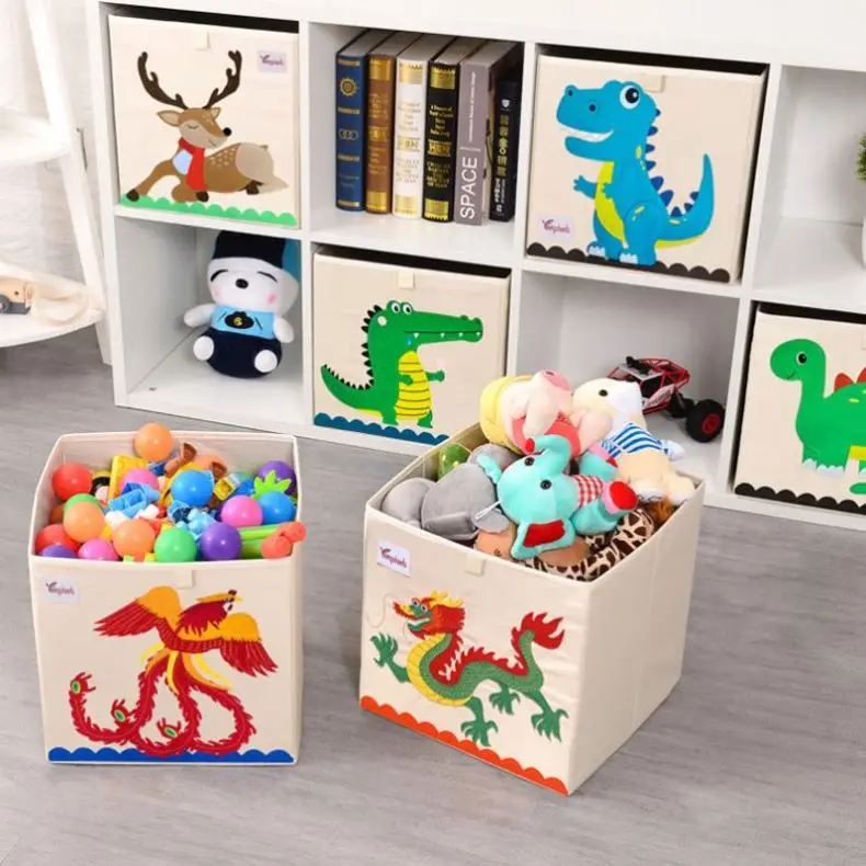Toy Box Storage Kids Toy Organizer Closet Storage Organization Foldable Storage Box with Lid