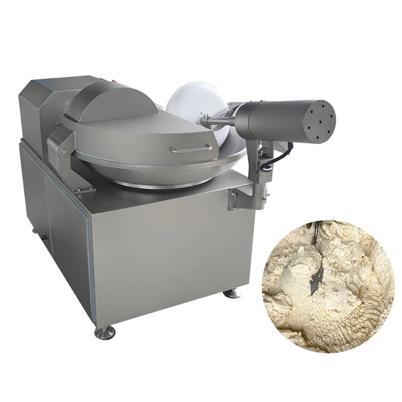 20l 40l 80l 125l 200l Automatic High Speed  Vegetable Chicken Bowl Chopper Machine Chopping Vacuum Meat Bowl Cutter Machine
