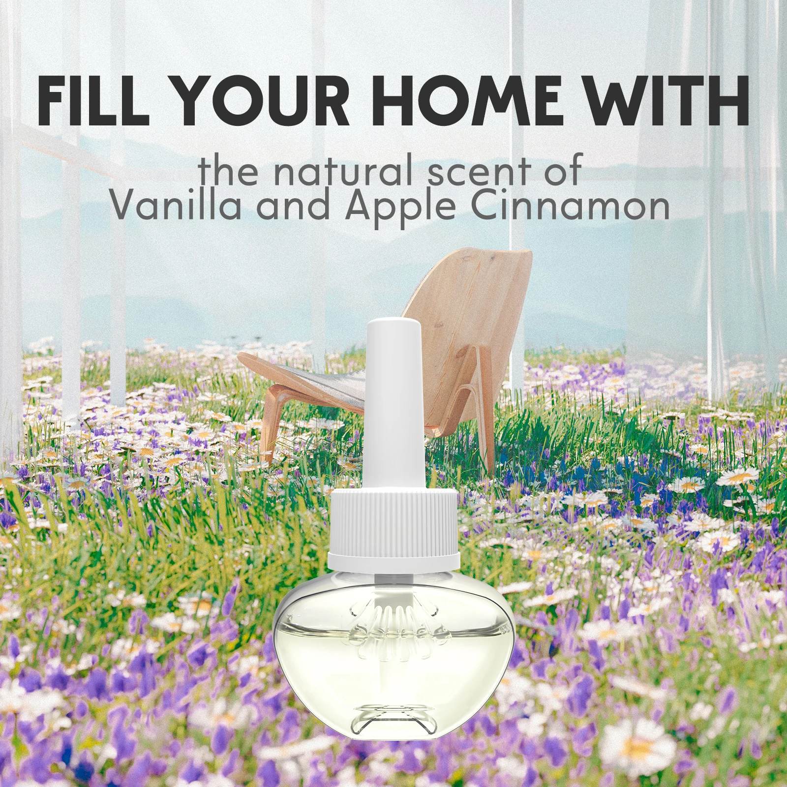 All Natural Wall Plug In Air Freshener Electric Diffuser Machine With Essential Oils Refills