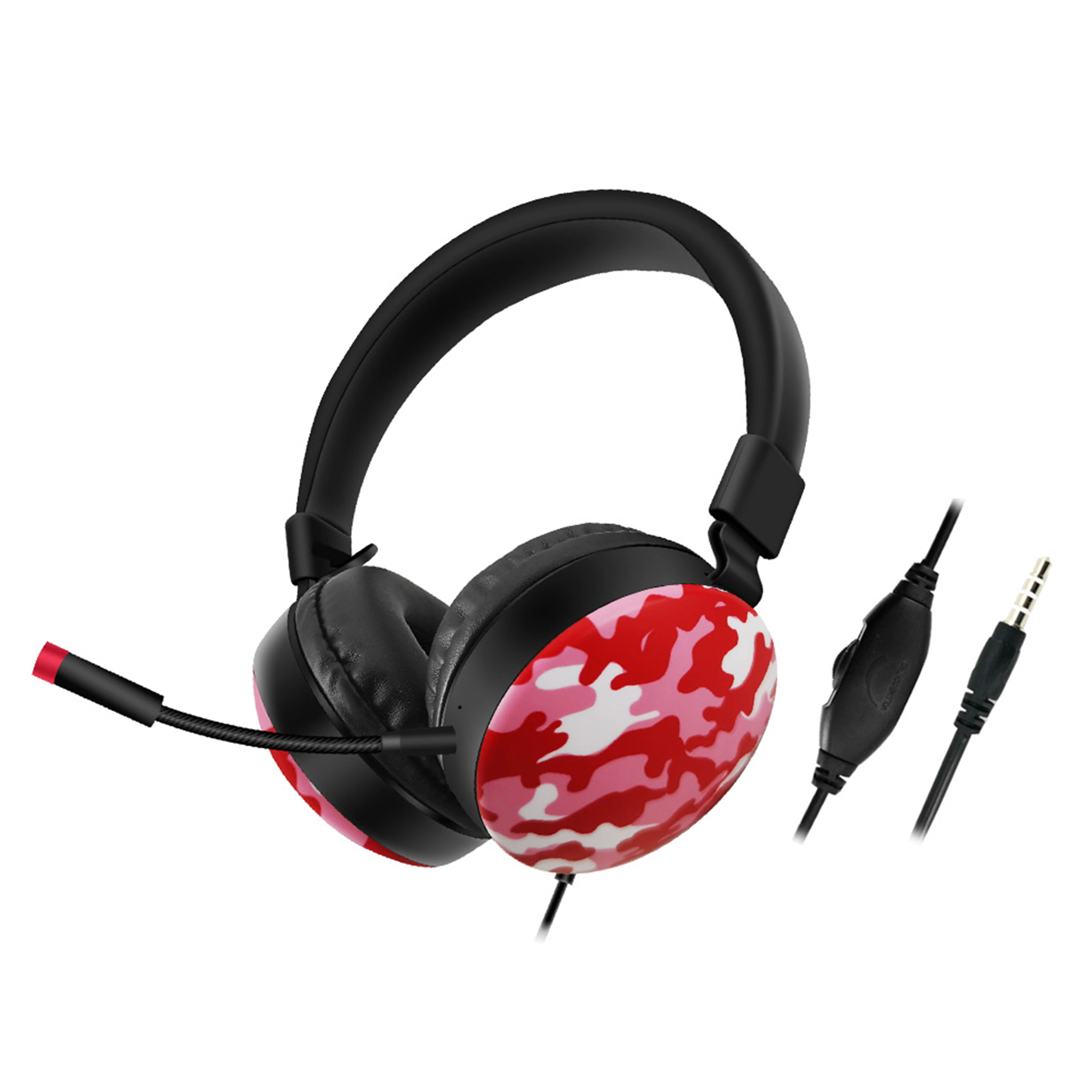 Camouflage Wired Noise Canceling Headset Usb Computer Call Center Headset Microphone Professional Stereo Pc Gaming Headset GM015