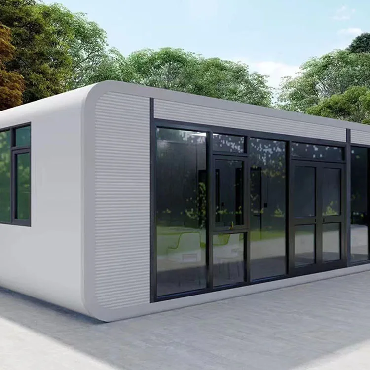 Direct wholesale great standard Prefabricated Container House modern design apple cabin on wheels